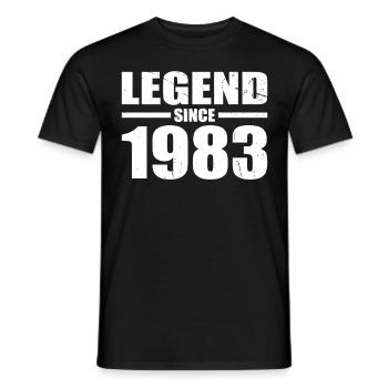40. Geburtstag Jahrgang 1983 Legend Since 1983 - Männer T-Shirt - Schwarz - Vorne - AI Model Male 178 light (178cm)