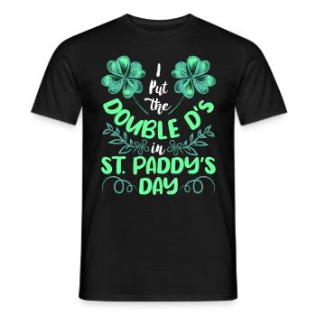 I put the double D's in St. Paddys Day - Männer T-Shirt - Schwarz - Vorne - AI Model Male 178 light (178cm)