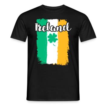 Irlande Trèfle Saint-Patrick - T-shirt homme - noir - Devant - AI Model Male 178 light (178cm)