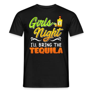 Girls Night Ich bringe den Tequila Spring Break - Männer T-Shirt - Schwarz - Vorne - AI Model Male 178 light (178cm)