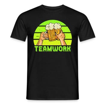 Célébrez les vacances de consommation avec des amis Fête de la bière - T-shirt homme - noir - Devant - AI Model Male 178 light (178cm)