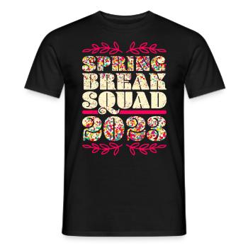 Spring Break Squad 2023 Friends Spring Break - Men's T-Shirt - black - Front - AI Model Male 178 light (178cm)