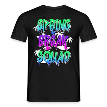 Spring Break Squad Sommerferien Spring Break - Männer T-Shirt - Schwarz - Vorne - AI Model Male 178 light (178cm)