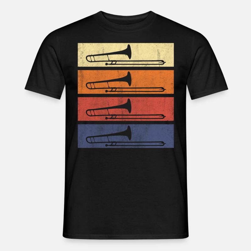 Trompete Blasmusik - Männer T-Shirt - Schwarz