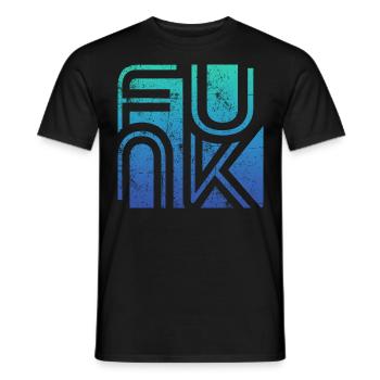 Funk Musik Vintage - Männer T-Shirt - Schwarz - Vorne - AI Model Male 178 light (178cm)