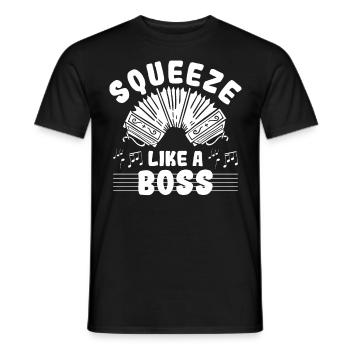 Accordéon Polka Accordéon Squeeze Box - T-shirt homme - noir - Devant - AI Model Male 178 light (178cm)