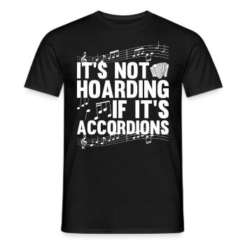 Accordéon Polka Accordéon Squeeze Box - T-shirt homme - noir - Devant - AI Model Male 178 light (178cm)