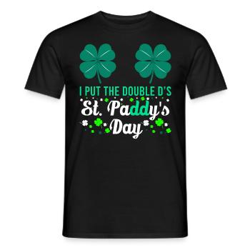 I put the double D's in St. Paddys Day - Männer T-Shirt - Schwarz - Vorne - AI Model Male 178 light (178cm)