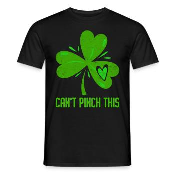 Can't Pinch this Clover St. Patrick's Day - Men's T-Shirt - black - Front - AI Model Male 178 light (178cm)
