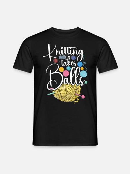 Knitting Knitter Knitting Takes - Men's T-Shirt - black