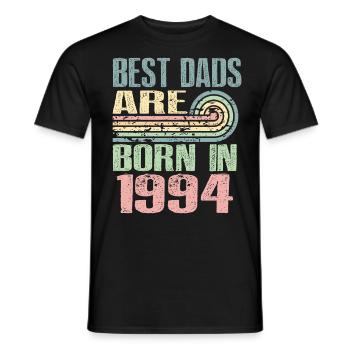 Die Besten Väter Sind 1994 Geboren, 29 Jahre Alt, - Männer T-Shirt - Schwarz - Vorne - AI Model Male 178 light (178cm)