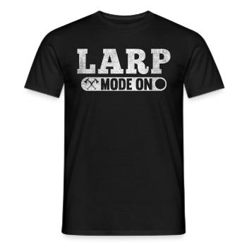 Larp Mode On Role-playing game LARP - Men's T-Shirt - black - Front - AI Model Male 178 light (178cm)