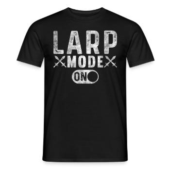 Larp Mode On Role-playing game LARP - Men's T-Shirt - black - Front - AI Model Male 178 light (178cm)
