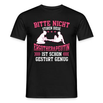 Ergotherapeutin nicht stören Ergotherapie - Männer T-Shirt - Schwarz - Vorne - AI Model Male 178 light (178cm)