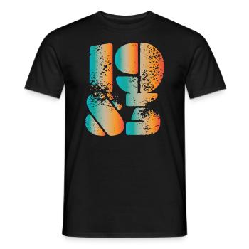1983 40e anniversaire - T-shirt homme - noir - Devant - AI Model Male 178 light (178cm)