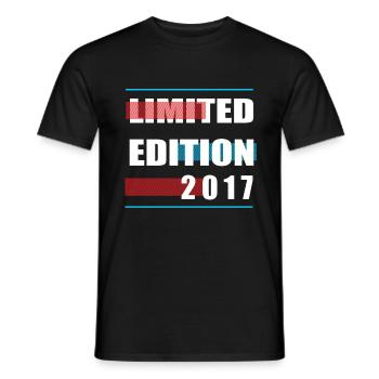 Limited Edition 2017 - Men's T-Shirt - black - Front - AI Model Male 178 light (178cm)