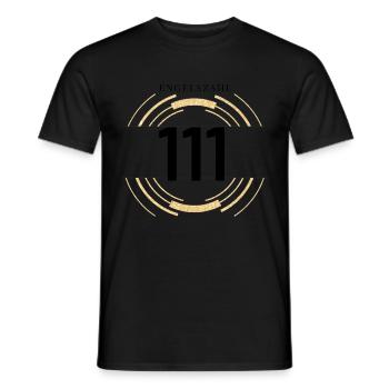 Engelszahlen 111 Nummerologie Geschenkidee - Männer T-Shirt - Schwarz - Vorne - AI Model Male 178 light (178cm)