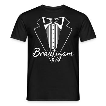 Bräutigam T-Shirt JGA Mann Junggesellenabschied - Männer T-Shirt - Schwarz - Vorne - AI Model Male 178 light (178cm)