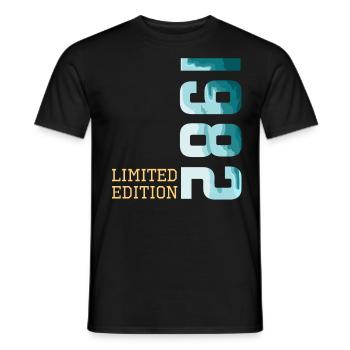 1982 Limited Edition - Men's T-Shirt - black - Front - AI Model Male 178 light (178cm)
