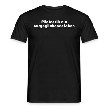 Pilates - Pilates für ein ausgeglichenes Leben - Männer T-Shirt - Schwarz - Vorne - AI Model Male 178 light (178cm)