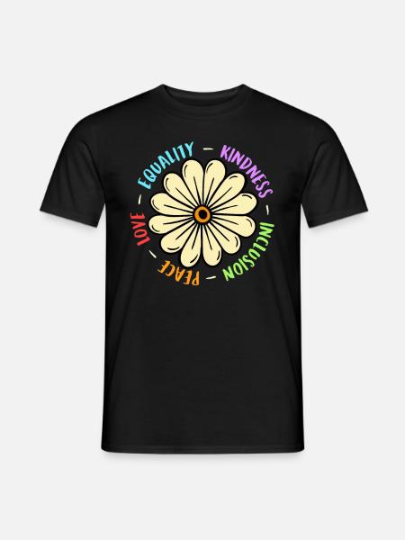 Inklusion handicap Akzeptanz und Awareness - Männer T-Shirt - Schwarz