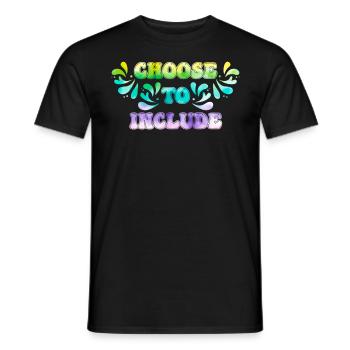 Acceptation Décider de l’inclusion - T-shirt homme - noir - Devant - AI Model Male 178 light (178cm)