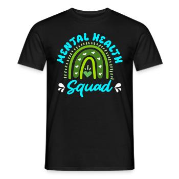 Brigade de santé mentale Mentale Gesundheit - T-shirt homme - noir - Devant - AI Model Male 178 light (178cm)