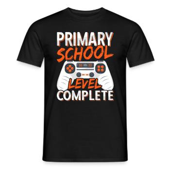 Last Day Of Primary School Graduation 2023 Gamer - Men's T-Shirt - black - Front - AI Model Male 178 light (178cm)