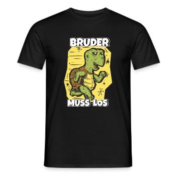 Bruder muss los - Männer T-Shirt - Schwarz - Vorne - AI Model Male 178 light (178cm)