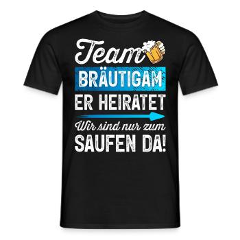 Junggesellenabschied T-Shirt Polterabend JGA Mann - Männer T-Shirt - Schwarz - Vorne - AI Model Male 178 light (178cm)