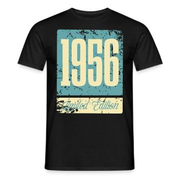 1956 Anniversaire de naissance Année de naissance - T-shirt homme - noir - Devant - AI Model Male 178 light (178cm)