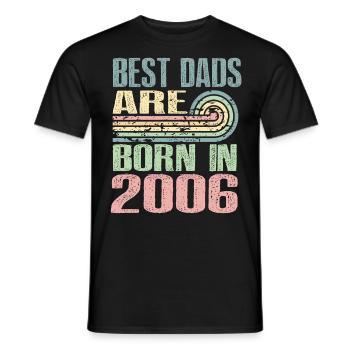 Les meilleurs pères sont nés en 2006, à l’âge de 17 ans, - T-shirt homme - noir - Devant - AI Model Male 178 light (178cm)