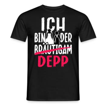 Junggesellenabschied Bräutigam T-Shirt Polterabend - Männer T-Shirt - Schwarz - Vorne - AI Model Male 178 light (178cm)