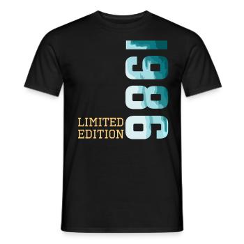 1986 Limited Edition - Men's T-Shirt - black - Front - AI Model Male 178 light (178cm)