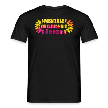 Mentale Gesundheit fördern Mental Health - Männer T-Shirt - Schwarz - Vorne - AI Model Male 178 light (178cm)