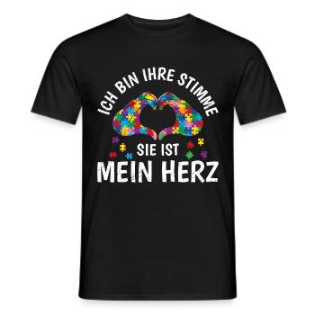 Autismus Menschen mit autistischem Kind - Männer T-Shirt - Schwarz - Vorne - AI Model Male 178 light (178cm)
