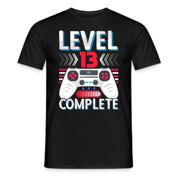 Abi Graduation 13th grade Abitur Gymnasium Level 13 - Men's T-Shirt - black - Front - AI Model Male 178 light (178cm)