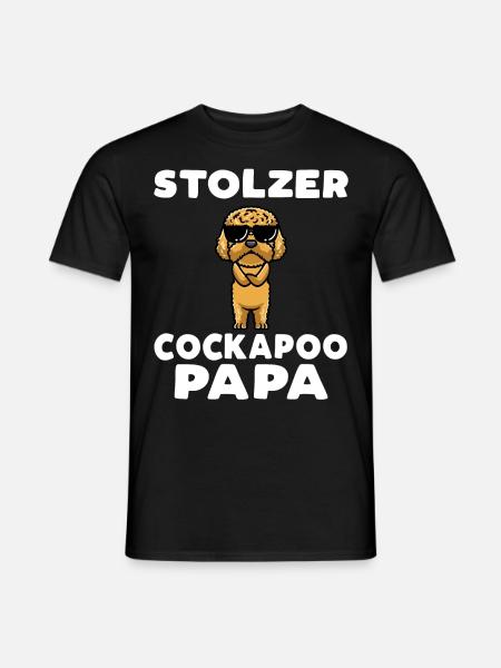 Stolzer Cockapoo Papa - Männer T-Shirt - Schwarz