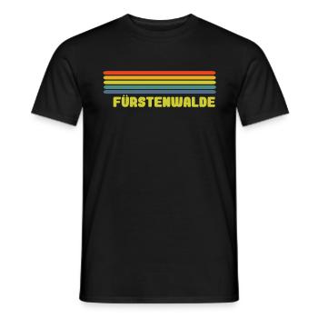 Fürstenwalde Spree Regenbogen - Männer T-Shirt - Schwarz - Vorne - AI Model Male 178 light (178cm)