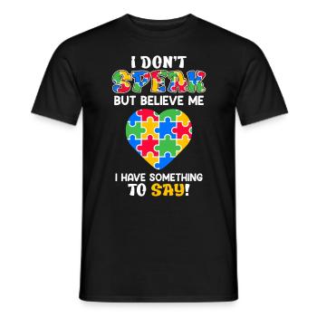 autism awareness autistic child - Men's T-Shirt - black - Front - AI Model Male 178 light (178cm)