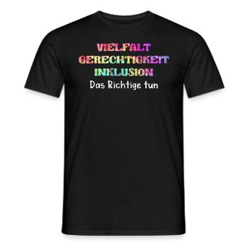Autismus Bewusstsein Autisten Vielfalt - Männer T-Shirt - Schwarz - Vorne - AI Model Male 178 light (178cm)