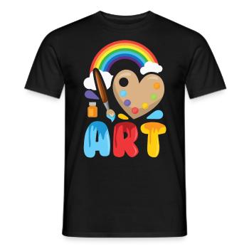Art For Art Teacher - Männer T-Shirt - Schwarz - Vorne - AI Model Male 178 light (178cm)