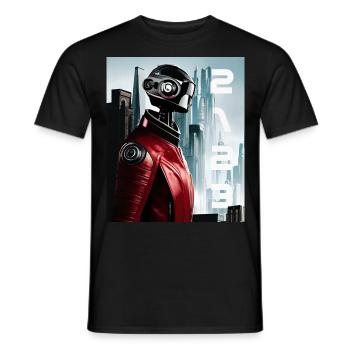 2123 - Männer T-Shirt - Schwarz - Vorne - AI Model Male 178 light (178cm)
