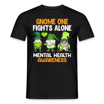 Mental Health geistige Gesundheit Awareness - Männer T-Shirt - Schwarz - Vorne - AI Model Male 178 light (178cm)