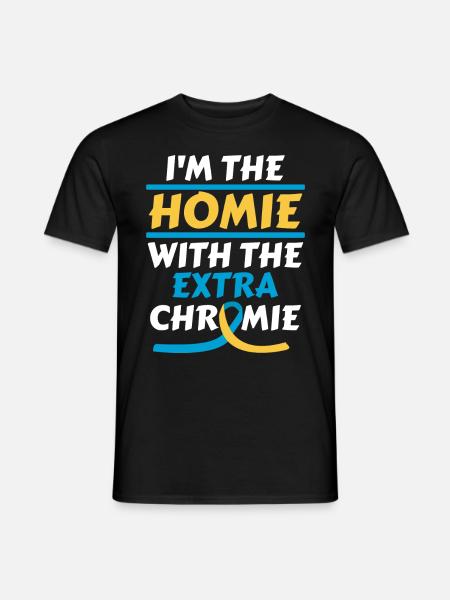 Down Syndrom Love my extra - Männer T-Shirt - Schwarz