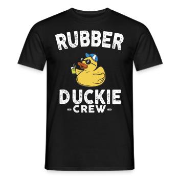 Rubber Duck Yellow Duck Crew Bathing Ducks Ducks - Men's T-Shirt - black - Front - AI Model Male 178 light (178cm)