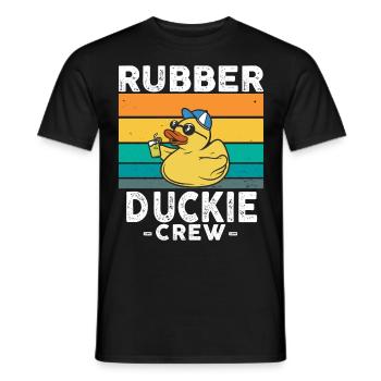 Canard en caoutchouc Canard jaune Équipage Baignade Canards Canards Canards - T-shirt homme - noir - Devant - AI Model Male 178 light (178cm)