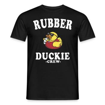 Canard en caoutchouc Canard jaune Équipage Baignade Canards Canards Canards - T-shirt homme - noir - Devant - AI Model Male 178 light (178cm)