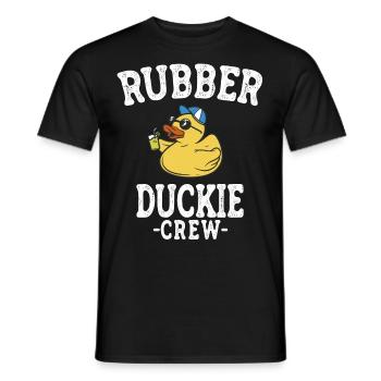 Canard en caoutchouc Canard jaune Équipage Baignade Canards Canards Canards - T-shirt homme - noir - Devant - AI Model Male 178 light (178cm)