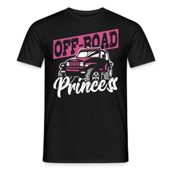 Off-Road Princess Offroading Off-Roading - Männer T-Shirt - Schwarz - Vorne - AI Model Male 178 light (178cm)